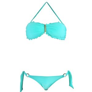 Cia Maritima Turquoise Bandeau Bikini